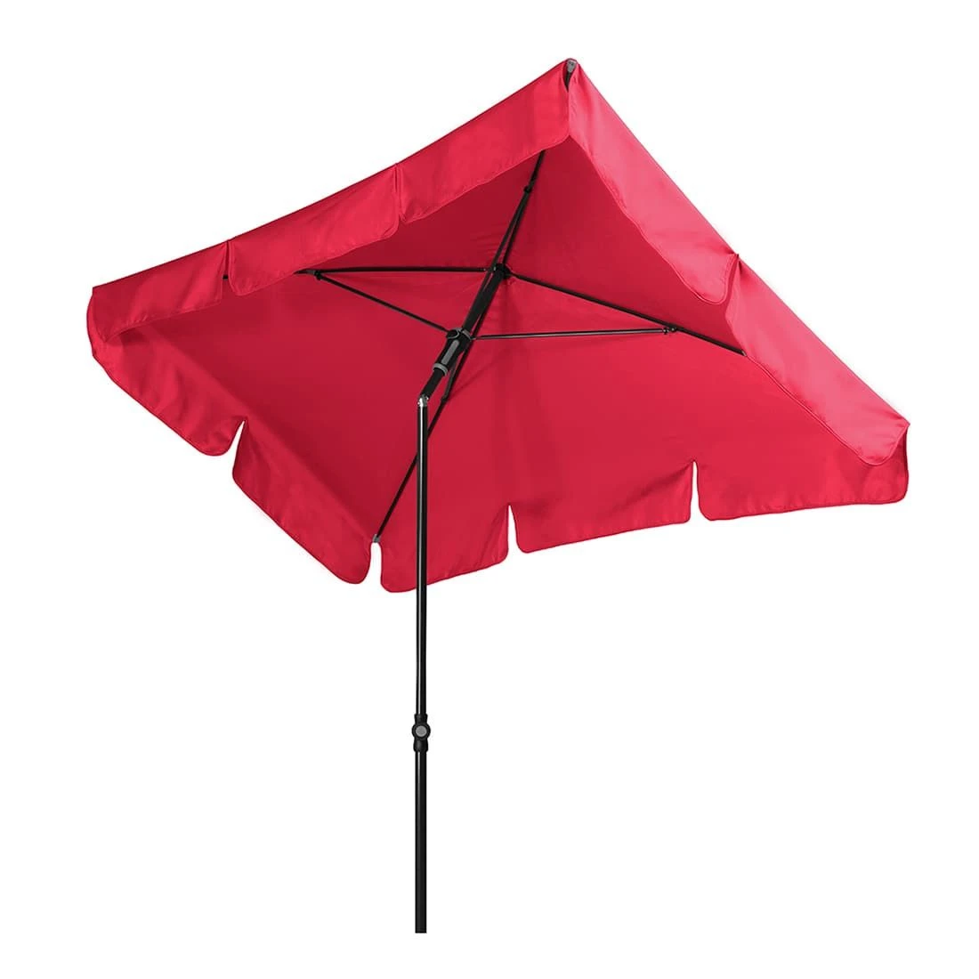 Doppler Sunline Waterproof Mittelstockschirm 225x120cm Anthrazit/Rot 2 Doppler Sunline Waterproof Mittelstockschirm 225x120cm Anthrazit/Rot – Bild 2