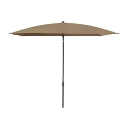 Doppler Sunline Waterproof Mittelstockschirm 230x190cm Anthrazit/Grau-Braun