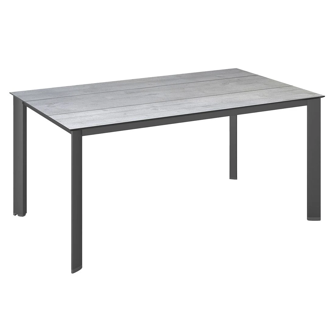 Kettler Edge Gartentisch 160x95cm Aluminium/HPL Anthrazit/Grau Mit Fräsung 1 Kettler Edge Gartentisch 160x95cm Aluminium/HPL Anthrazit/Grau Mit Fräsung