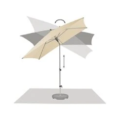 Glatz Alu Smart Easy Mittelstockschirm Ø250cm Ash -Grün Raum glatz alu smart easy stockschirm o250cm 151 taupe 4