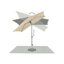 Glatz Alu-Smart Easy Stockschirm Ø250 Cm Stone Grey 8 Glatz Alu-Smart Easy Stockschirm Ø250 Cm Stone Grey -Grün Raum glatz alu smart easy stockschirm o250cm 157 stone grey 1253244 3