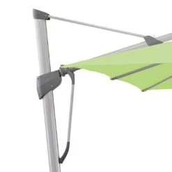 Glatz Sombrano S+ Ampelschirm Ø400cm Champagner -Grün Raum glatz sombrano s bezug 523 champ 400cm rund gestell eloxiert 2