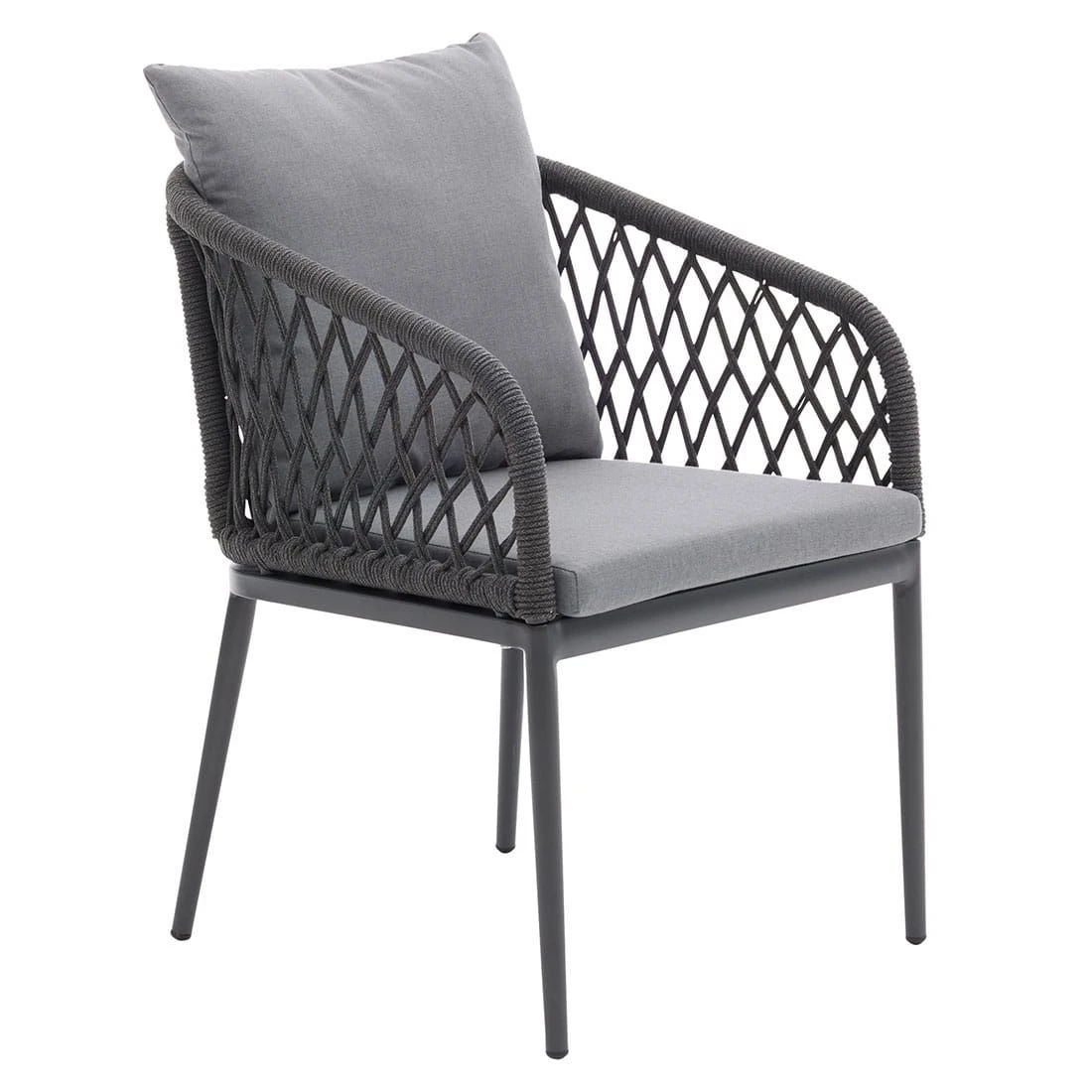 Interliving 7004 Gartenmöbelset 5-tlg. Mit Tisch Ø125 Cm Anthrazit/Grau 3 Interliving 7004 Gartenmöbelset 5-tlg. Mit Tisch Ø125 Cm Anthrazit/Grau – Bild 3