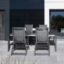 Kettler Avalon Gartenmöbelset 5-tlg. Mit Ausziehtisch 210/270/330x95cm Anthrazit