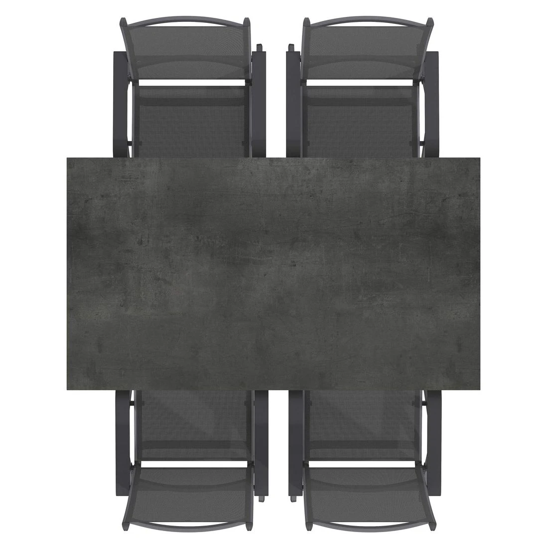 Kettler Basic Plus Gartenmöbel-Set 5-tlg.+Tisch 160x90cm Anthrazit 5 Kettler Basic Plus Gartenmöbel-Set 5-tlg.+Tisch 160x90cm Anthrazit – Bild 5