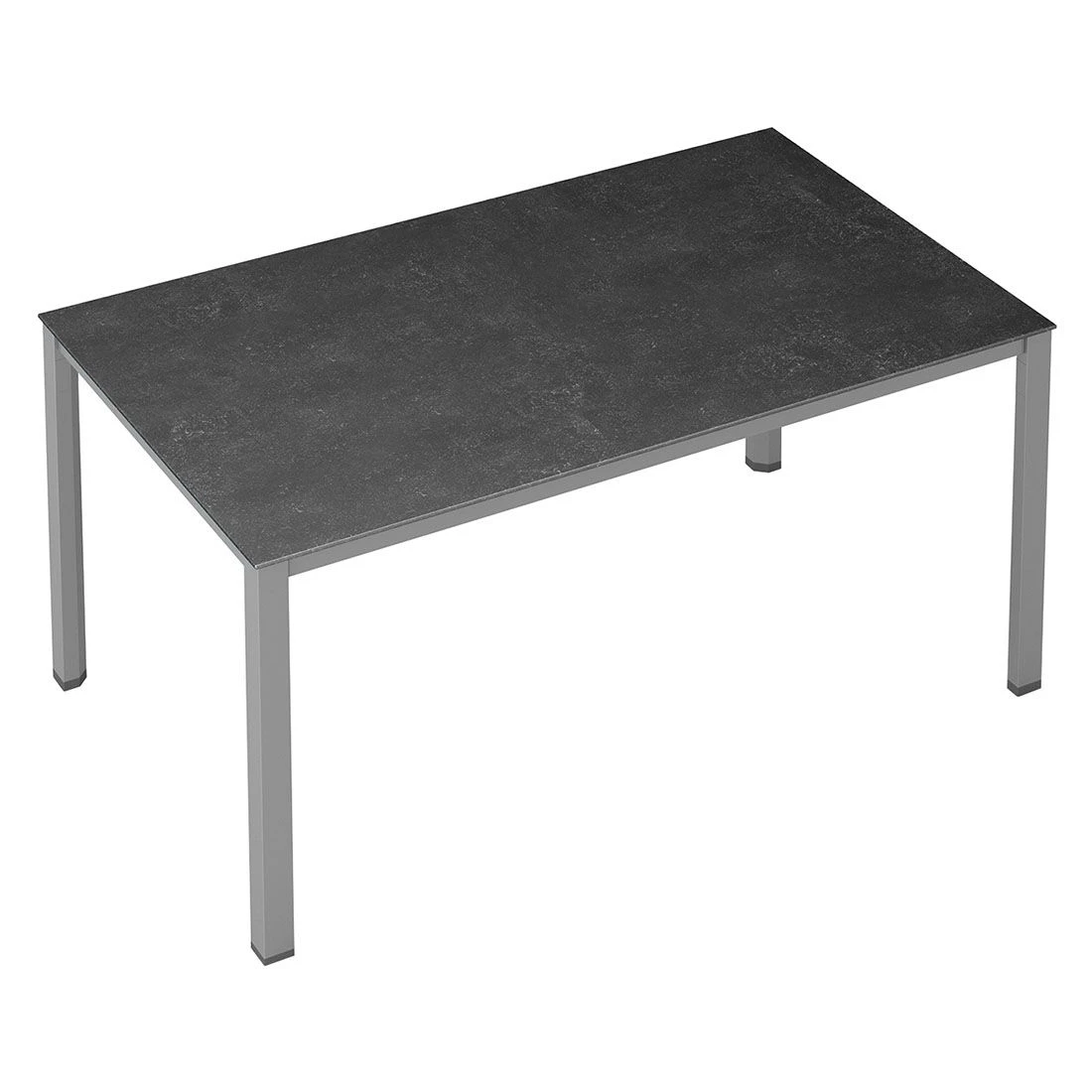 Kettler Cubic Gartentisch 160x95 Cm Aluminium/Keramik-Glas-Quarz Silber/Fossil-Natur 2 Kettler Cubic Gartentisch 160x95 Cm Aluminium/Keramik-Glas-Quarz Silber/Fossil-Natur – Bild 2