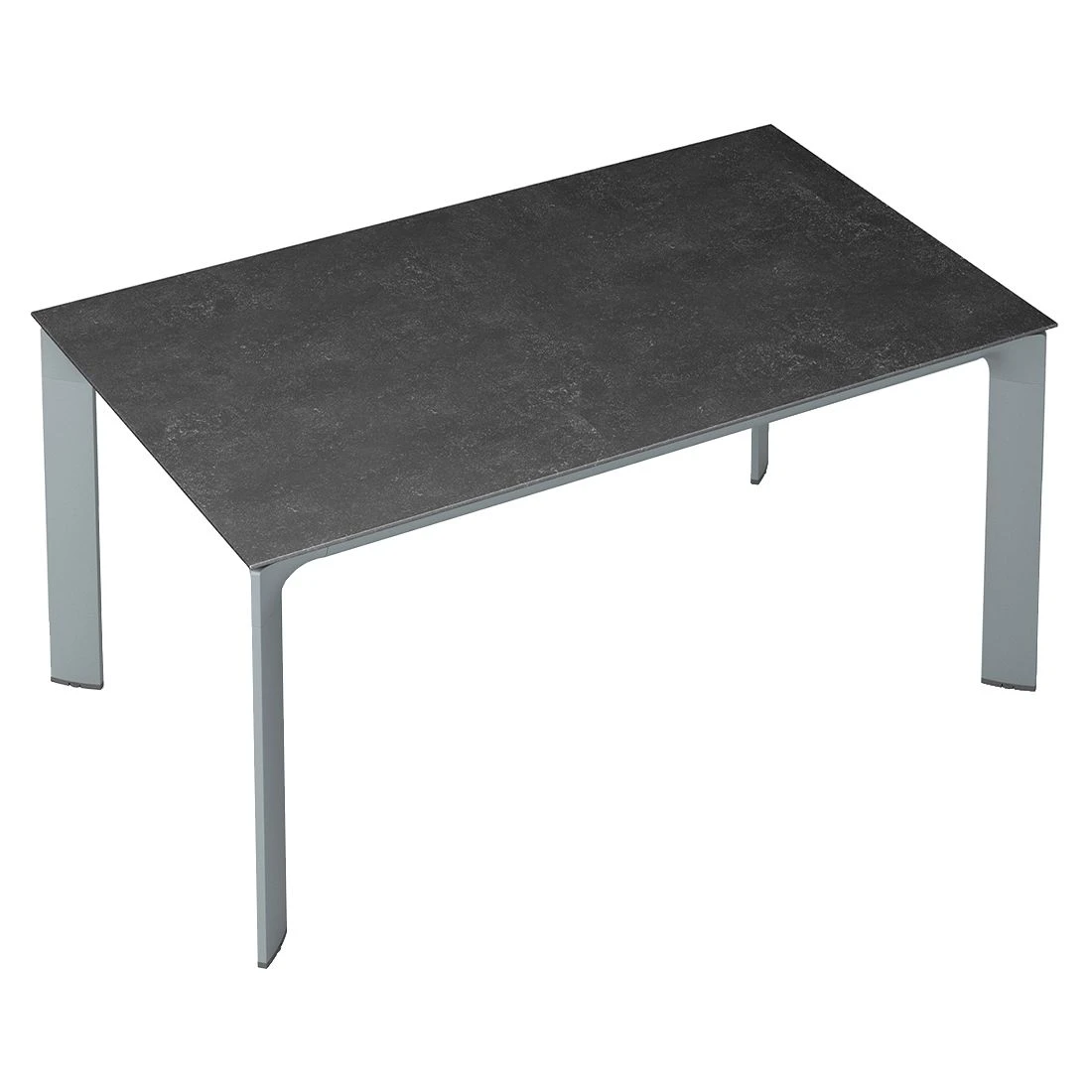 Kettler Diamond Gartentisch 140x70cm Alu/Keramik-Glas Silber/Fossil-Natur 2 Kettler Diamond Gartentisch 140x70cm Alu/Keramik-Glas Silber/Fossil-Natur – Bild 2