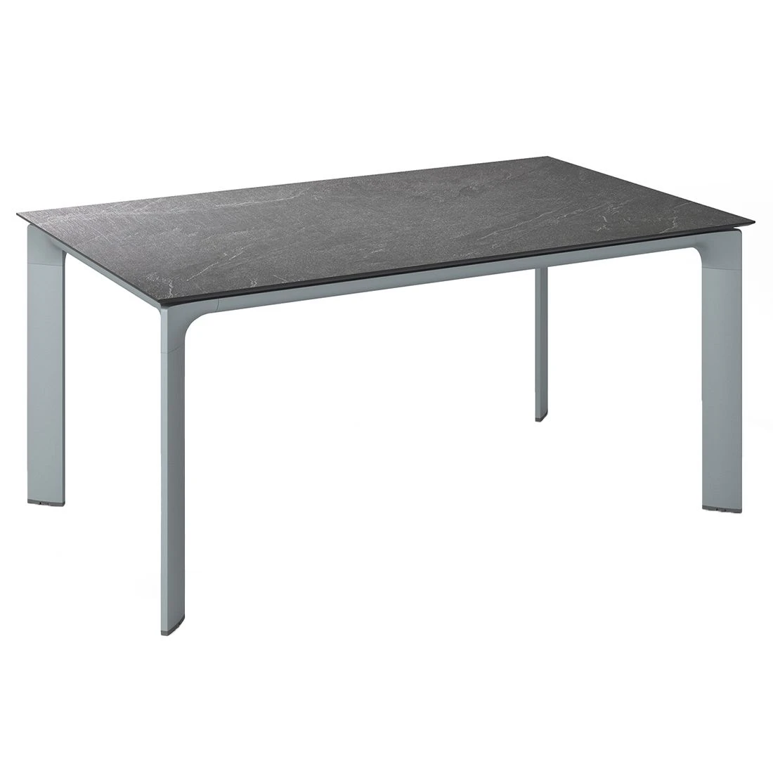 Kettler Diamond Gartentisch 140x70cm Aluminium/HPL Silber/Jura Anthrazit 1 Kettler Diamond Gartentisch 140x70cm Aluminium/HPL Silber/Jura Anthrazit