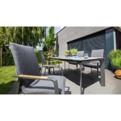 Kettler Diamond Gartentisch-Gestell 220x95 Cm Aluminium Anthrazit -Grün Raum kettler diamond tischgestell 220x95 cm edelstahl anthrazit 1183669 2 1