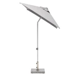 Kettler Easy Push Mittelstockschirm 210x150cm Inkl. Ständer Silber/Charcoal -Grün Raum kettler easy push mittelstockschirm 210x150cm inkl staender 1477996 2