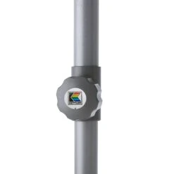 Kettler Easy Push Mittelstockschirm 210x150cm Inkl. Ständer Silber/Charcoal -Grün Raum kettler easy push mittelstockschirm 210x150cm inkl staender 1477996 3