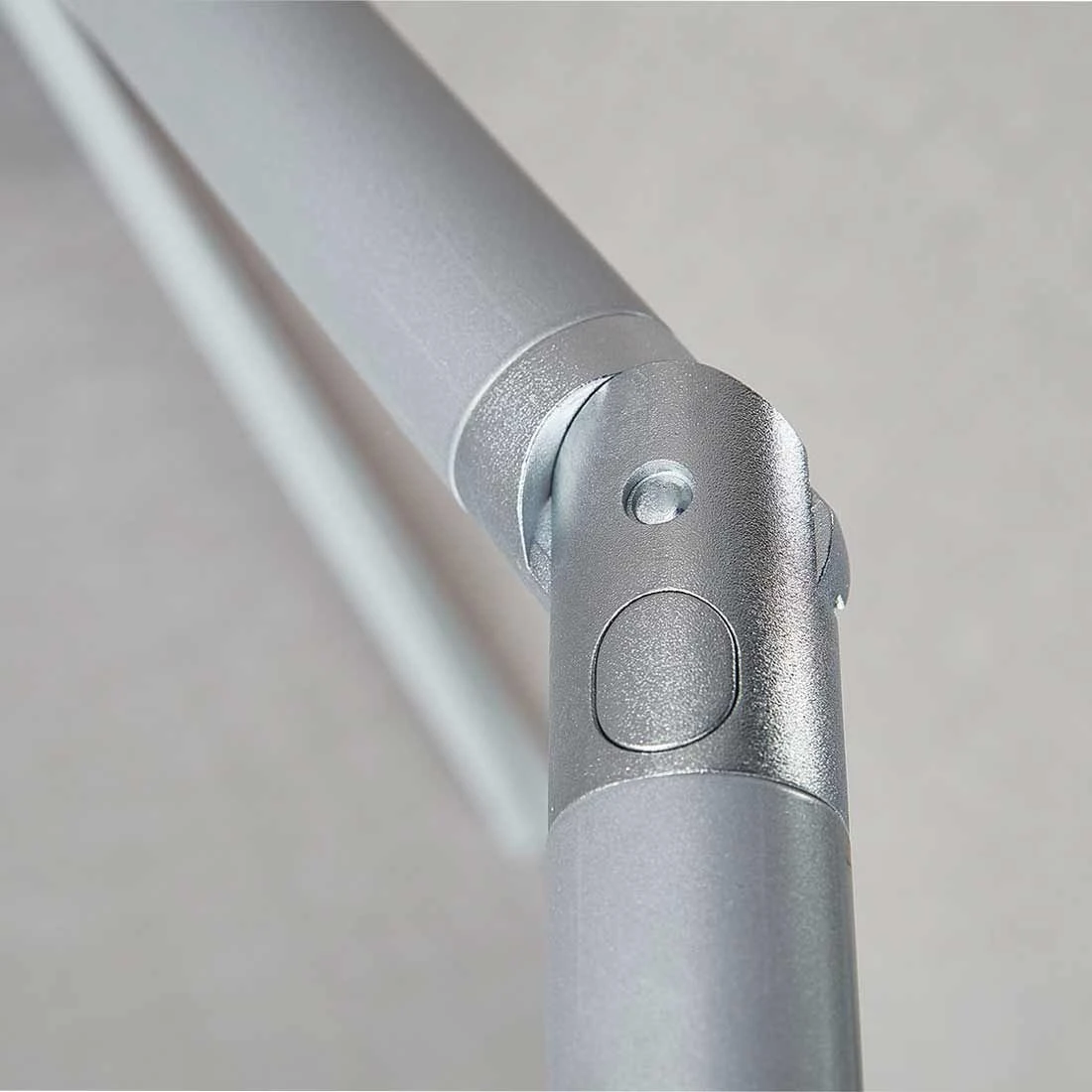 Kettler Easy Push Stockschirm Aluminium/Polyester Anthrazit/Hellgrau Meliert 4 Kettler Easy Push Stockschirm Aluminium/Polyester Anthrazit/Hellgrau Meliert – Bild 4