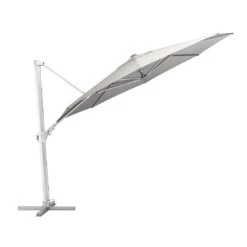 Kettler Easy Swing Ampelschirm Ø350 Cm Aluminium/Obravia Silber/Grau