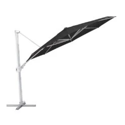 Kettler Easy Swing Ampelschirm Ø350cm Aluminium/Obravia Silber/Schwarz