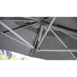 Kettler Easy Turn Ampelschirm Ø330cm Aluminium/Polyester Silber/Charcoal -Grün Raum kettler easy turn ampelschirm o330cm aluminium polyester silber charcoal 1306693 3