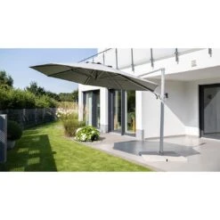 Kettler Easy Turn Ampelschirm Ø330cm Aluminium/Polyester Silber/Charcoal -Grün Raum kettler easy turn ampelschirm o330cm aluminium polyester silber charcoal 1306693 8