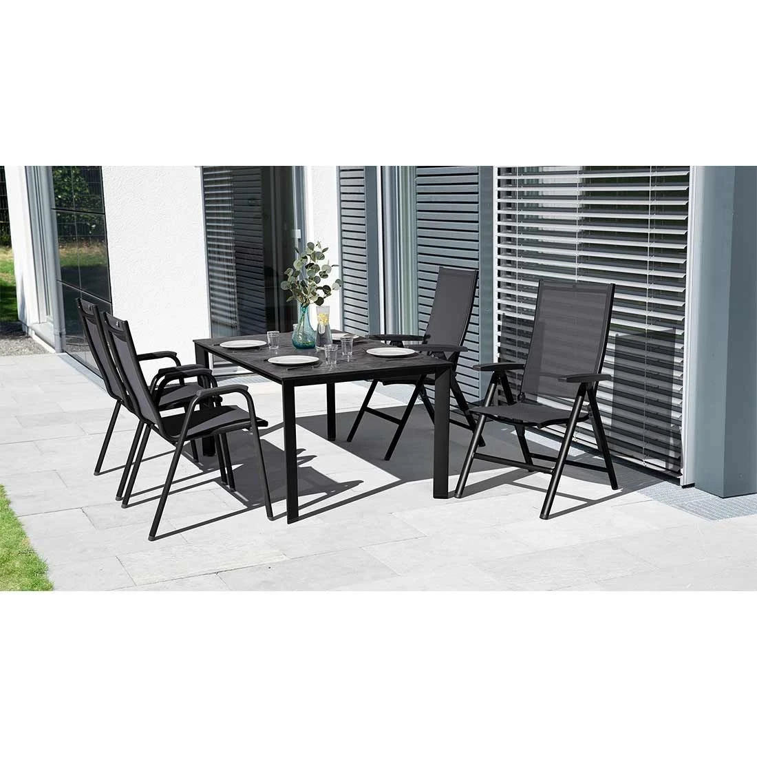 Kettler Edge Gartentisch-Gestell 140x70cm Aluminium Anthrazit 3 Kettler Edge Gartentisch-Gestell 140x70cm Aluminium Anthrazit – Bild 3