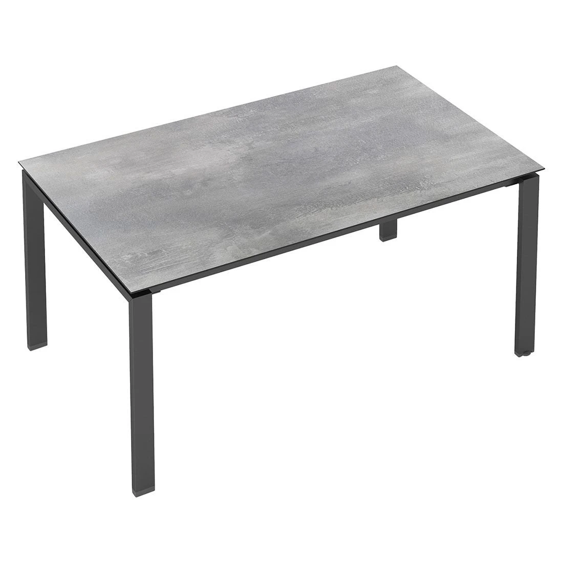 Kettler Float Gartentisch 160x95cm Aluminium/HPL Anthrazit/Silber-Grau 2 Kettler Float Gartentisch 160x95cm Aluminium/HPL Anthrazit/Silber-Grau – Bild 2