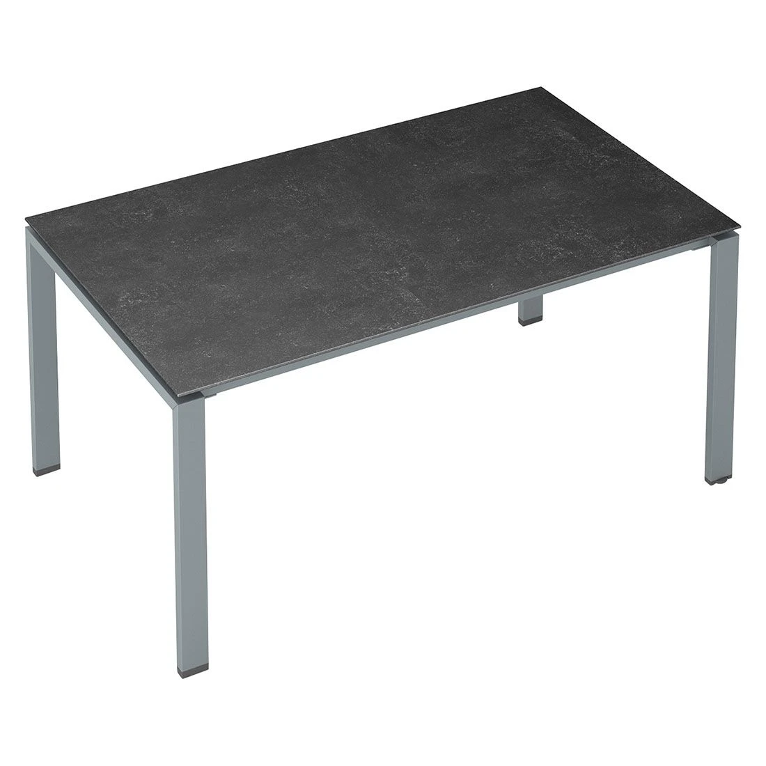 Kettler Float Gartentisch 160x95cm Aluminium/Keramikglas Silber/Fossil-Natur 2 Kettler Float Gartentisch 160x95cm Aluminium/Keramikglas Silber/Fossil-Natur – Bild 2