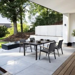 Kettler Float Gartentisch-Gestell 160x95cm Aluminium Anthrazit -Grün Raum kettler float tischgestell 160x95cm aluminium 1439474 3