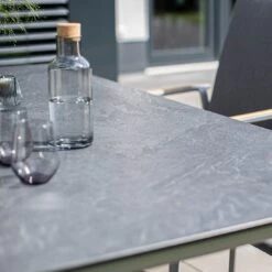 Kettler Forma II Gartenmöbel-Set 5-tlg. Tisch 95x95cm Silber/Graphit -Grün Raum kettler forma ii gartenmoebel set 5 tlg tisch 95x95cm 1494606 8