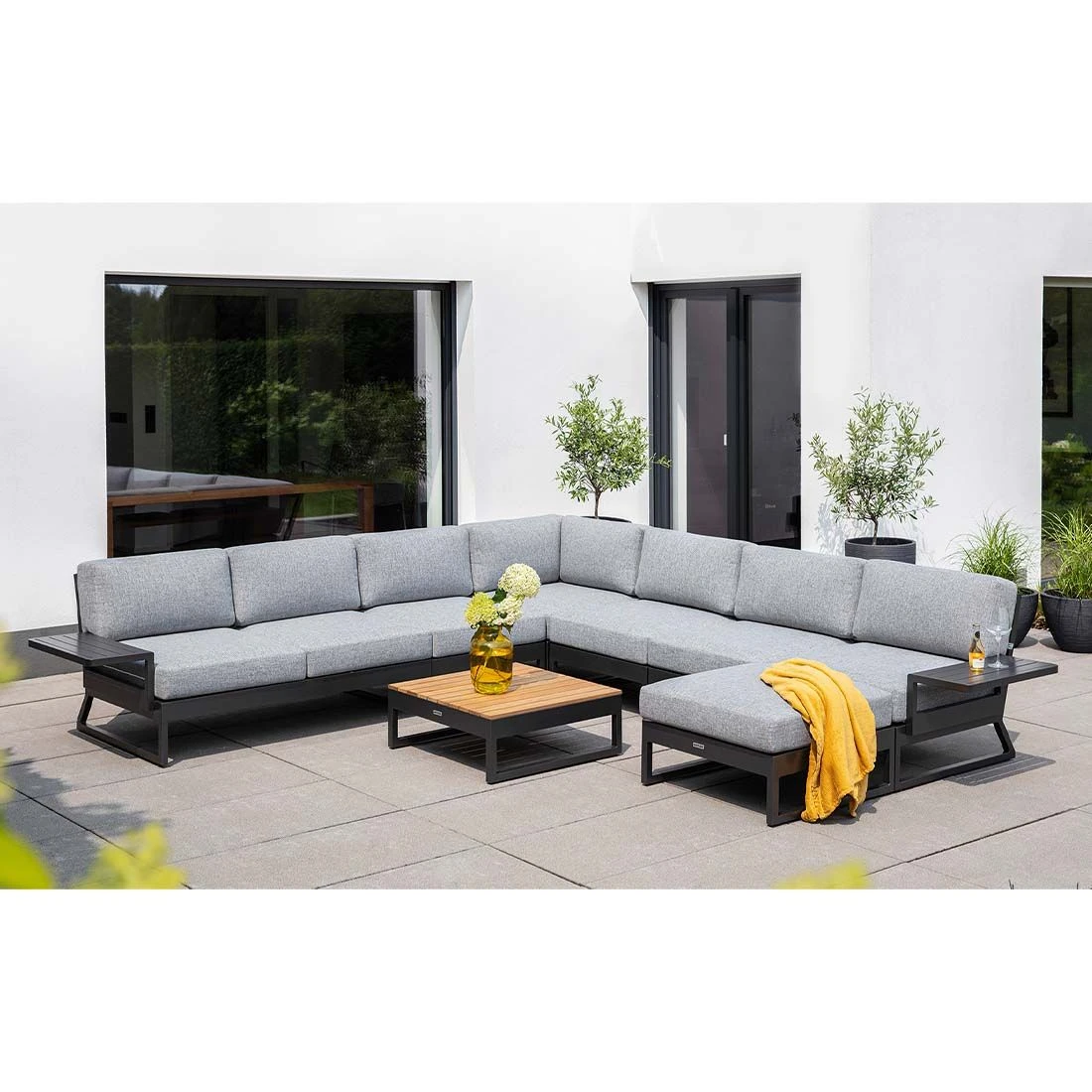 Kettler Ocean Skid Platform Ablagetisch 61x27x24cm Aluminium Anthrazit/Hellgrau Meliert 6 Kettler Ocean Skid Platform Ablagetisch 61x27x24cm Aluminium Anthrazit/Hellgrau Meliert – Bild 6