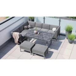 Kettler Skate Gartentisch-Gestell 160x95cm Aluminium Silber -Grün Raum kettler skate tischgestell 160x95cm aluminium silber 1288147 3