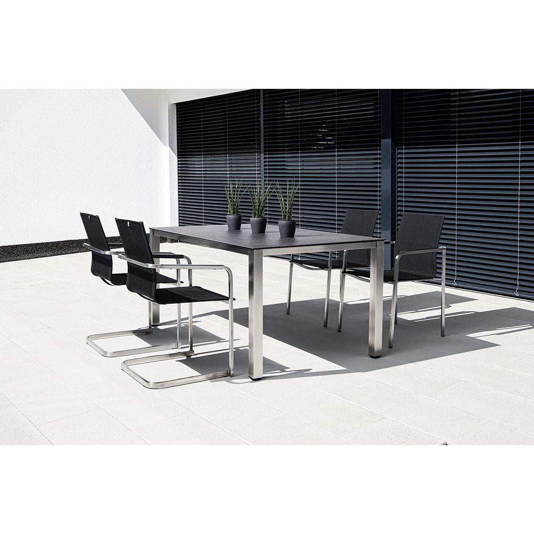 Kettler Gartentisch-Platte 180x95 Cm Keramik/Glas Grau-Taupe 2 Kettler Gartentisch-Platte 180x95 Cm Keramik/Glas Grau-Taupe – Bild 2