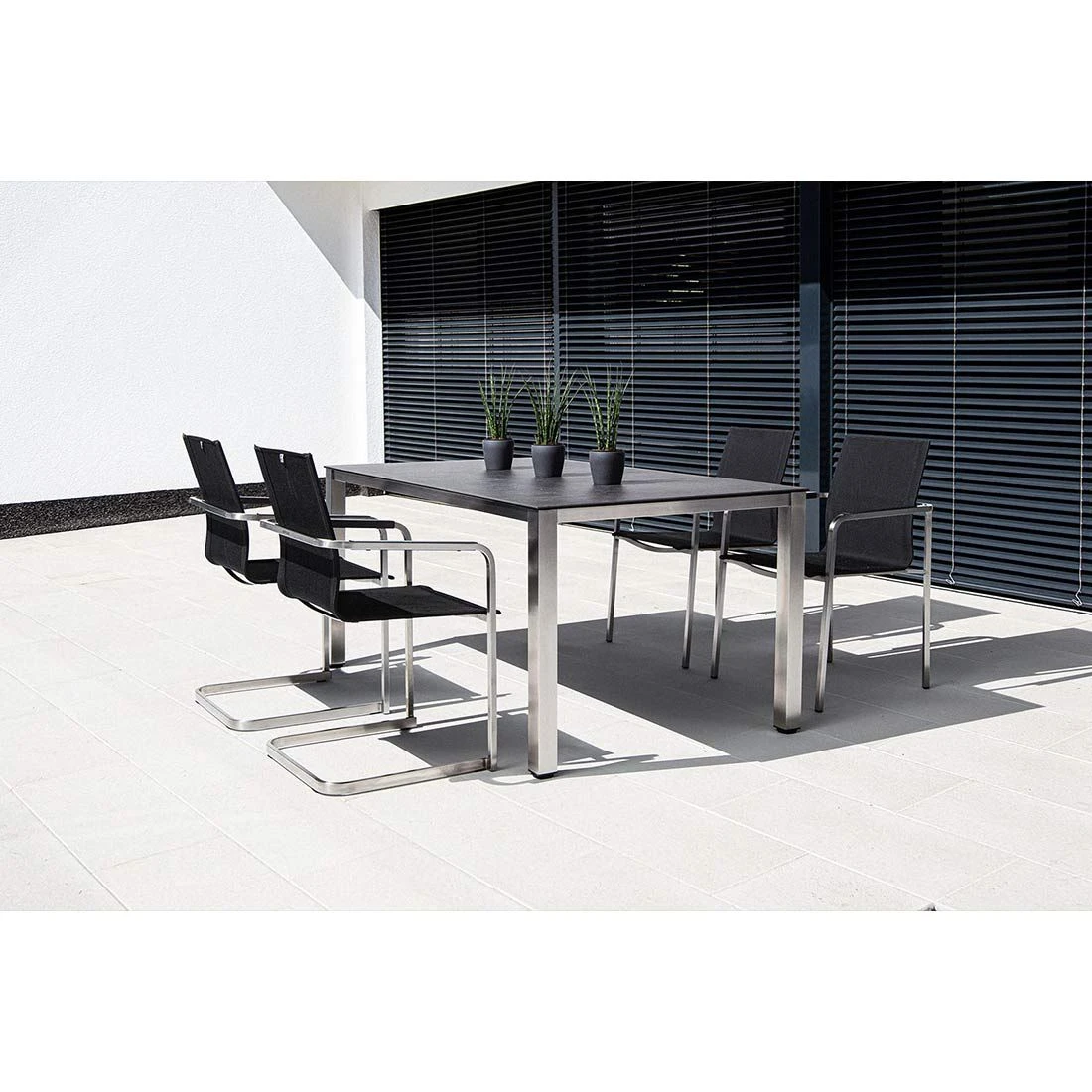 Kettler Gartentisch-Platte 180x95 Cm Keramik/Glas Anthrazit 2 Kettler Gartentisch-Platte 180x95 Cm Keramik/Glas Anthrazit – Bild 2