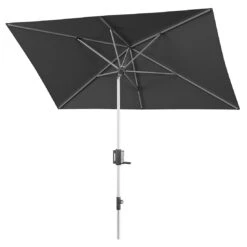 Knirps Apoll Stockschirm 260x165 Cm Mit Kurbel Und HV Dark Grey -Grün Raum knirps apoll stockschirm 260x165 cm mit kurbel 1446954 2