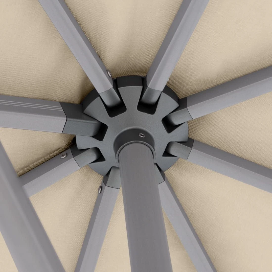 Knirps Pendelschirm 320x320cm Axial Schwenkbar Natur 5 Knirps Pendelschirm 320x320cm Axial Schwenkbar Natur – Bild 5