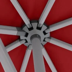 Knirps Pendelschirm 320x320cm Axial Schwenkbar Bordeaux -Grün Raum knirps pendelschirm 320x320cm axial schwenkbar dp06 bordeaux 1190654 5