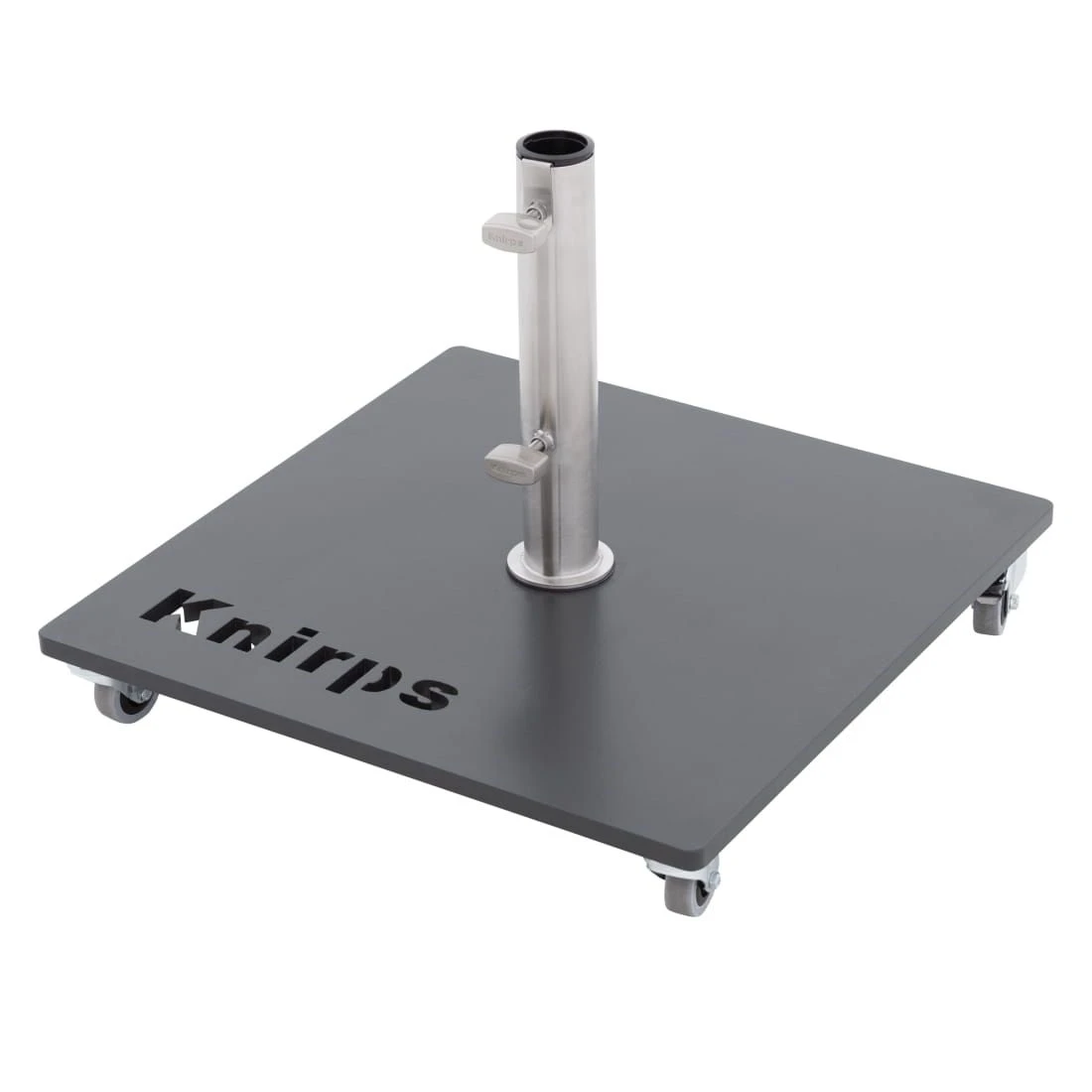 Knirps Schirmständer Stahlplatte 50kg Mit Rollen Anthrazit 1 Knirps Schirmständer Stahlplatte 50kg Mit Rollen Anthrazit