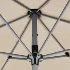Knirps Silver Mittelstockschirm 230x150cm Mit Kurbel Natur -Grün Raum knirps silver balkonschirm kurbel n hv 230x150cm off white 1190115 6
