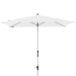 Knirps Silver Mittelstockschirm 230x150cm Mit Kurbel Weiß