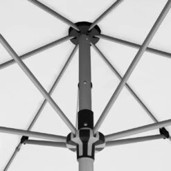 Knirps Silver Mittelstockschirm 230x150cm Mit Kurbel Weiß -Grün Raum knirps silver balkonschirm kurbel n hv 230x150cm weiss 1190104 6