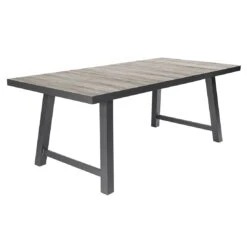 LC Garden Bailado Gartentisch 200x100cm Aluminium/Keramik Anthrazit/Braun