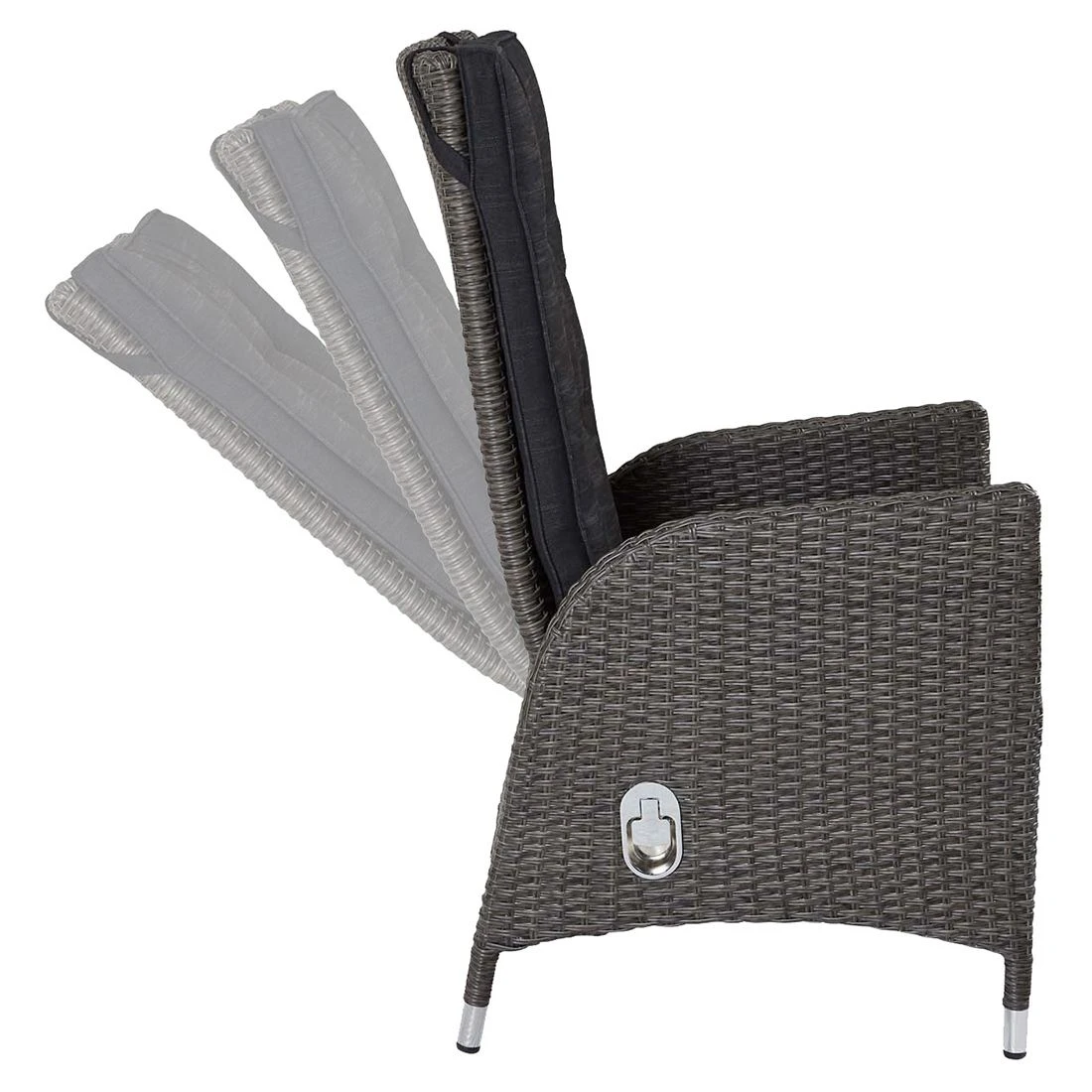 LC Garden Barcelona Gartenmöbel-Set 8-tlg. Tisch 200/260x100cm Grau-Mix 3 LC Garden Barcelona Gartenmöbel-Set 8-tlg. Tisch 200/260x100cm Grau-Mix – Bild 3