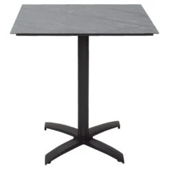 LC Garden France Klapptisch 70x70cm Aluminium/Keramik-Glas Anthrazit/Steingrau
