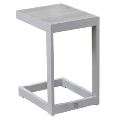 LC Garden Keramo Beistelltisch 32x40cm Aluminium/Keramik Off White/Easy Grey