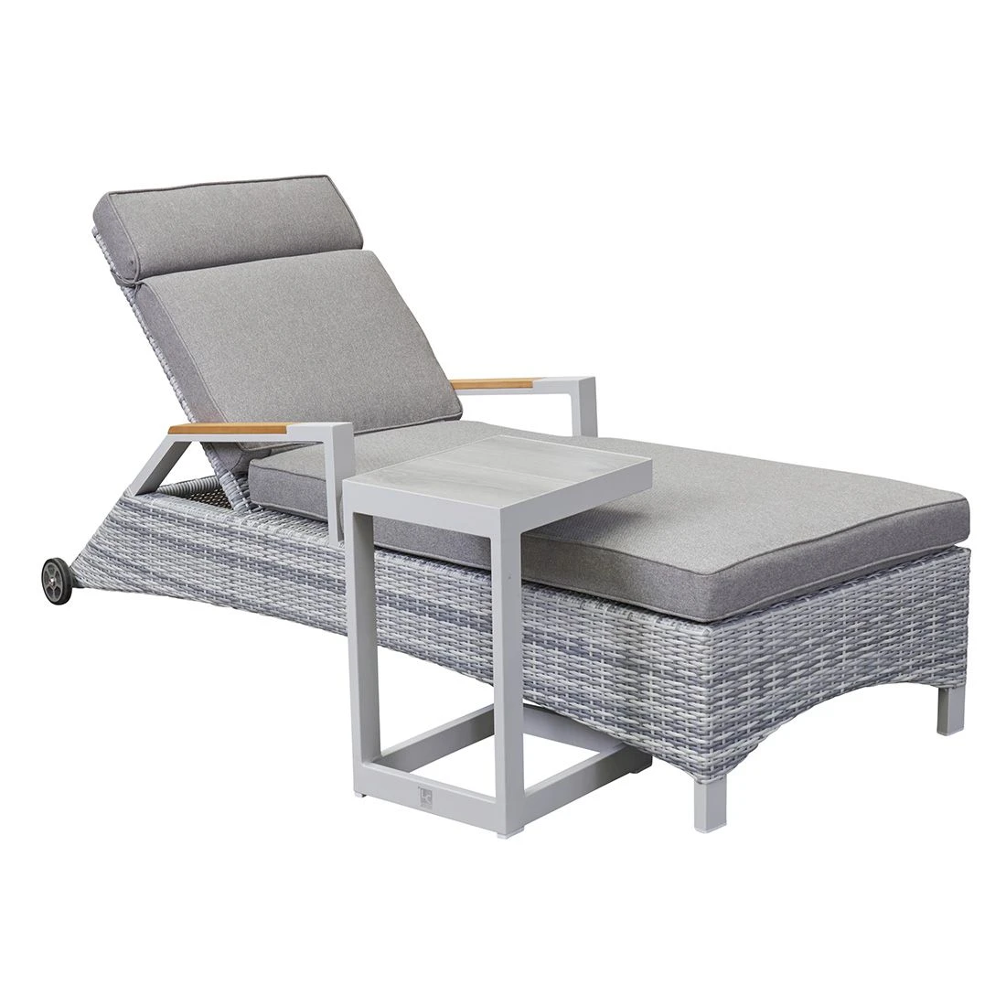 LC Garden Keramo Beistelltisch 32x40cm Aluminium/Keramik Off White/Easy Grey 4 LC Garden Keramo Beistelltisch 32x40cm Aluminium/Keramik Off White/Easy Grey – Bild 4