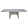 LC Garden Parma Gartentisch 220x100cm Geflecht/Keramik-Glas White Grey/Stein Grau