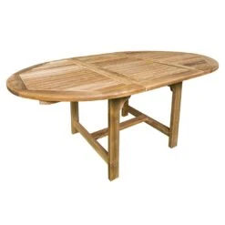 LC Garden Riva Ausziehtisch Ø120/170cm Teak Natur