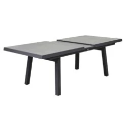 LC Garden Vivera Ausziehtisch 200/260x100x75cm Aluminium/Keramik Anthrazit/Beton -Grün Raum lc garden vivera ausziehtisch 200 260x100x75cm aluminium keramik 1432302 6