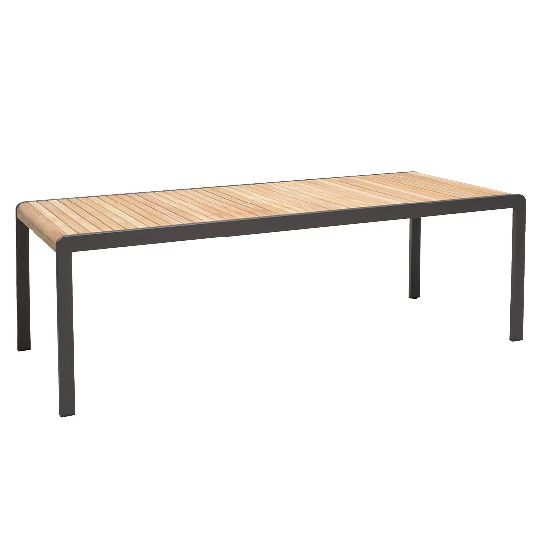 LifestyleGarden Amber Gartentisch 220x95cm Aluminium/Teakholz Magnesium Grau/Teak 1 LifestyleGarden Amber Gartentisch 220x95cm Aluminium/Teakholz Magnesium Grau/Teak