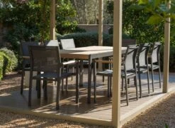 LifestyleGarden Amber Gartentisch 220x95cm Aluminium/Teakholz Magnesium Grau/Teak 12 LifestyleGarden Amber Gartentisch 220x95cm Aluminium/Teakholz Magnesium Grau/Teak -Grün Raum lifestylegarden amber gartentisch 220x95cm aluminium teakholz 1440816 4