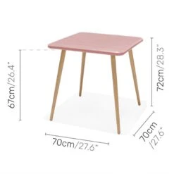 LifestyleGarden Nassau Gartenmöbel-Set 3-tlg. Tisch 70x70cm Teaklook/Pfingstrose -Grün Raum lifestylegarden nassau gartenmoebel set 3 tlg tisch 70x70cm 1481912 7