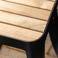 LifestyleGarden Portals Gartentisch 143x40cm Aluminium/Teakholz Schwarz/Teak -Grün Raum lifestylegarden portals gartentisch 143x40cm aluminium teakholz 1440849 6