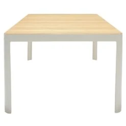 LifestyleGarden Portals Gartentisch 209x105cm Aluminium/Teak Korallensand-Matt/Teak -Grün Raum lifestylegarden portals gartentisch 209x105cm aluminium teak korallensand matt teak 1283010 3