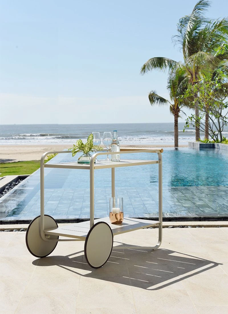 LifestyleGarden Portals Servierwagen Aluminium Korallensand-Matt 7 LifestyleGarden Portals Servierwagen Aluminium Korallensand-Matt – Bild 7